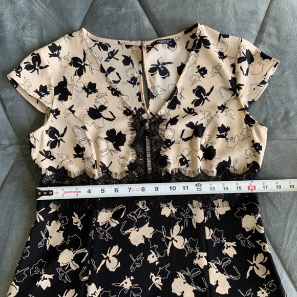 Motivi Italy Fit & Flare Bohemian Floral Lace dress size M - Picture 3 of 8